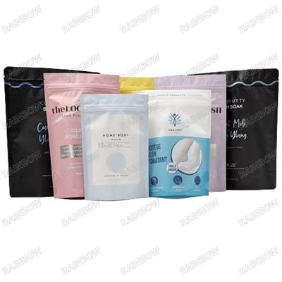 China Wholesale Moisture Proof Heat Seal Bags For Bath Soft Custom Printing Recyclable High Quality Packaging Zipper Doypacks for sale