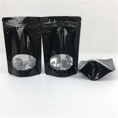 China Custom thickness Wholesale Recyclable Stand Up Zip Lock Heat Seal Plastic Pouches For Food Packaging With Window for sale