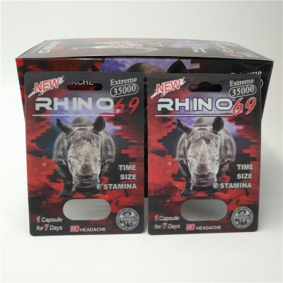 China Kundenspezifische NASHORN 96 Pillen-Blisterpackung, welche die lentikulare Karte 3D umweltfreundlich verpackt zu verkaufen