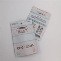 China Foil Zipper Stand Up Pouch Packaging Hanging Hole For Dog Treats Packaging for sale