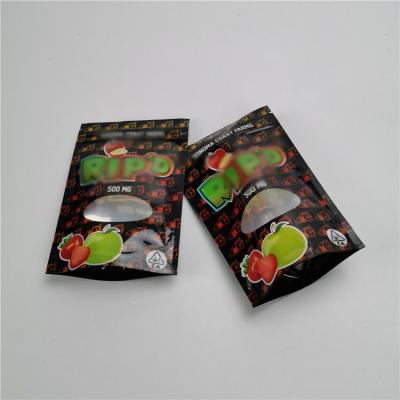 China CBD 3 Side Seal Custom Printed Stand Up Pouches Foil Packaging Bags Laminated Material for sale