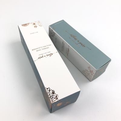 China Custom retail logo printed skincare bottles or jars packaging paper cosmetic box for sale