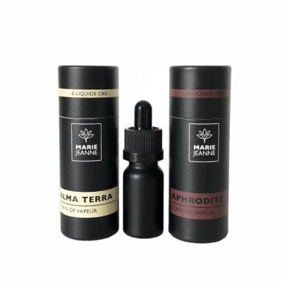 China Black Paper CMYK 10ml Dropper Bottle Tube Box 200mic for sale