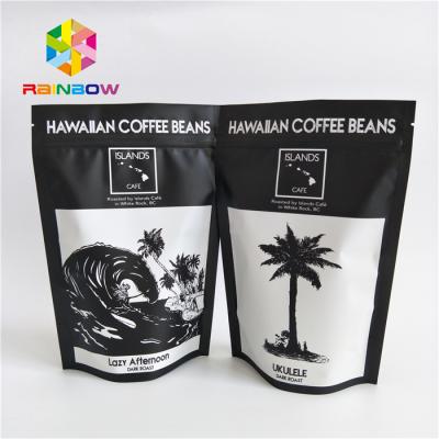 China Zipper Laminated Plastic Custom Printed Foil Bags Standing For Coffee Tea for sale