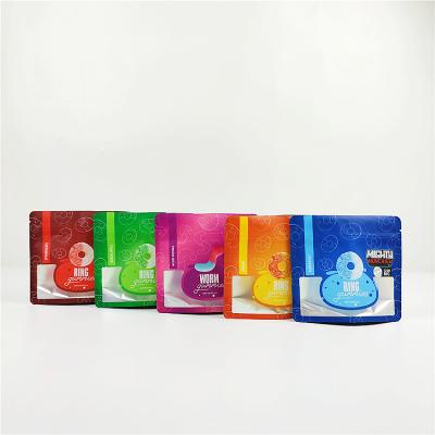 China 90mic 3.5g CMYK que se puede volver a sellar se levantan la bolsa CMYK THC Cbd en venta