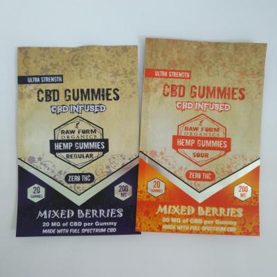 China 150mg THC CBD Sugar Doypack Candies Gummies Packaging Pouch Candies Gummies Packaging Pouch for sale