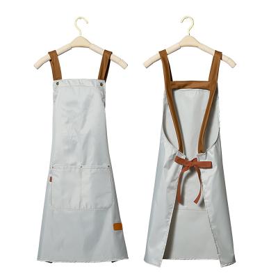 China restaurant & OEM Design Supply Touchhealthy Waterproof Thick Kitchen Bar Aprons Uniform Canvas Apron for sale