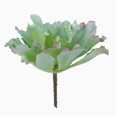 China Environmental Friendly Blue Artificial Porcelain Lotus Flowers / Artificial Succulent Flowers For Background Lattice Wall for sale