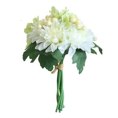 China Eco-Friendly Artificial Flower/Dahlia Artificial Flower Cosmos Flower Fruit Home Bouquet For Sale for sale