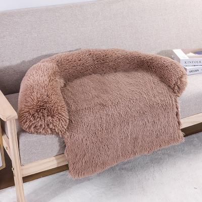 China Wholesale Viable Washable Dog Cat Bed Luxury Large Compfy Calming Sofa Protection Blanket Heat Dog Bed for sale