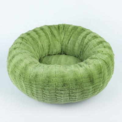 China Sustainable Suppliers Custom Pet Furniture Luxury Donut Around Cat Bed Pet Dog Beds Washable for sale