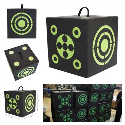 China Outdoor Durable 6-Sided 3D Cube Self Healing Foam Archery Reusable Quick Target for sale