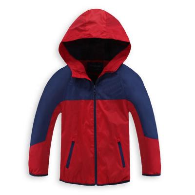 China Summer Breathable Light Weight Boys Girls Jackets Water Resistant Raincoat Kids Hooded Jacket for sale