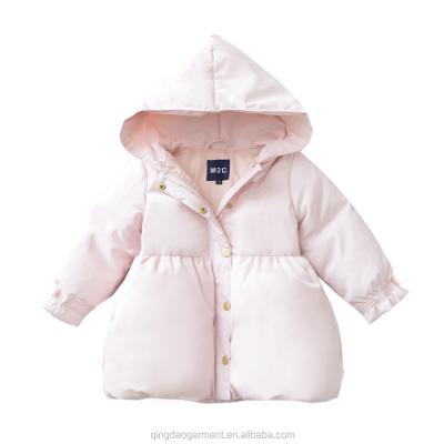 China Lightweight Hooded Windproof Waterproof Girl's Down Coat Stylish Children's Down Jacket for sale