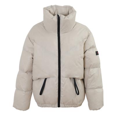 China Big Brand Hooded Thick Quality Breathable Waterproof Zipper Down Jacket Women for sale