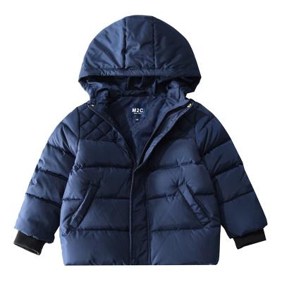 China Waterproof girls warm winter down stripper jacket with hood girls down winter filled coat for sale