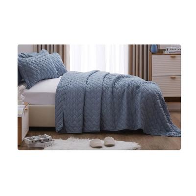 China Factory Direct Home Hotel Viable Washed Sheet Quilt Pillowcase Quilt Air Conditioner Solid Comforter for sale