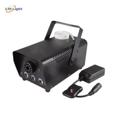 China Hot sale portable mini led vertical fog making machine for party 600W 3pcs led remote control dmx dj stage fog machine price 22*11*13cm for sale