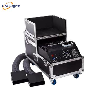 China DJ stage equipment special effects equipment dmx fog smoke machine outdoor lying low dry ice water ice fog machine 3000w 78*38*58cm for sale