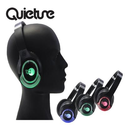 China A Transmitter Connecting To Many F18 Hi-Fi Silent Disco Headphones With Great Sound Quality, LED Light And 3 Or More Channels Within 500M Control Range for sale