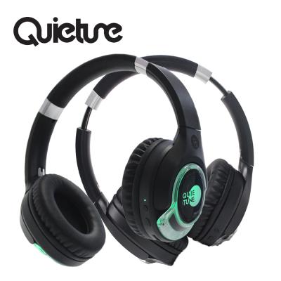 China One Transmitter Connecting Many Headphones F18 Foldable Headphones Silent Disco Hi-Fi With LED Light And 3 Or More Channels for sale