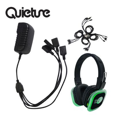 China Silent Disco 16-Ports Headband Chargers for Disco Wireless Silent Headphones for Parties to Charge 16 Headphones at the Same Time for sale