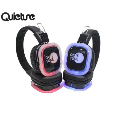 China F39 500M 2 Channel Earphone Disco Silent Headphones or3 Led Radio Foldable Live Quiet Quiet For Party for sale