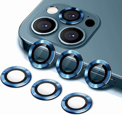 China Anti-fingerprint Camera Lens Cover Device HD Tempered Scratch Proof Glass Metal Camera Lens For iPhone 12 13 13promax 11 for sale