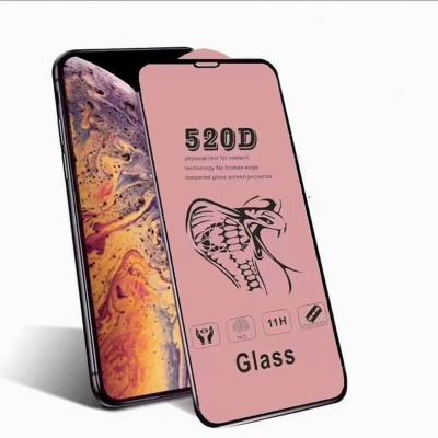 China Anti-fingerprint factory fingerprint proof 520d 11h cobra tempered glass screen protector iphone13 13pro promax 13mini 11 xr 13mini 12 for sale