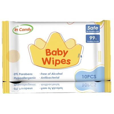 China Viable Biodegradable Baby Wet Cloth Fregrance Free for sale