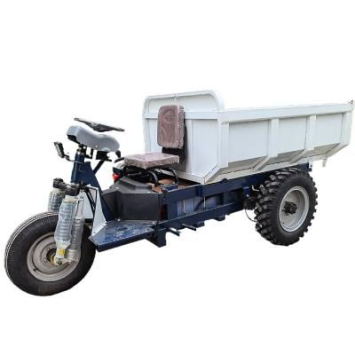 China Hot-selling 2023 2000W 3000W 60V Cargo Mine Transport Trike Trike Dump Truck Small Electric Mini Dump Truck For Construction for sale