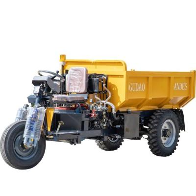 China Cargo motorized tricycle diesel tricycle for mine partially enclosed agricultural tricycle diesel cargo tricycle with cabin mini dumper for sale