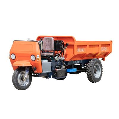 China Diesel Engine Mini Cargo Dumper Cargo Tricycle Mini Dumper Three Wheels Diesel Truck Electric Mining Cargo Dumper for sale