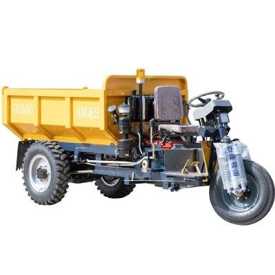 China Cheap Diesel Mini Dumperl Mining Dump Truck 22Hp 24hp Bottom Dumper Diesel Tricycle Mini Cargo Dumper 3 Wheel 3 Tons for sale