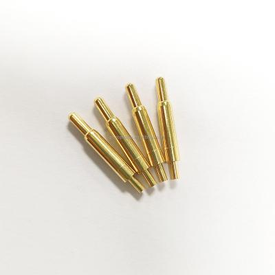 China PCB Connector Terminal Pins Soldering Pogo Male Connector Brass Gold Plated SMT Pin for sale