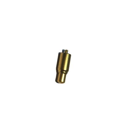 China Gold Plated PCB CNC Parts Male Female Spring Connector Conductive Elastic Telescopic POGO Probe PIN for sale