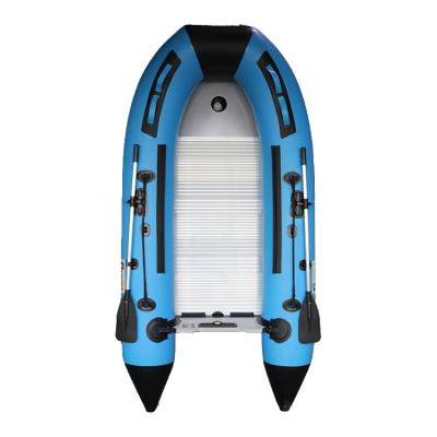 China 3.6m Inflatable Boat Relaxing Rubber Dinghy With 0.9mm PVC Air Duct High Pressure Aluminum Floor For Sale for sale