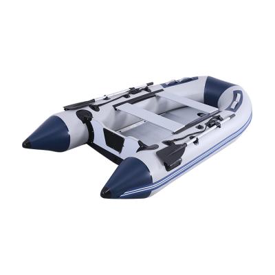 China 3.6m inflatable boat fishing boat relaxing paddle boat with high pressure 0.9mmPVC airtube and aluminum floor for sale