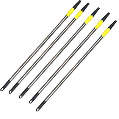 China Disposable Stainless Steel Telescopic 3m Pole for Paint Roller Window Cleaning Scraper Broom Extension Handle for sale