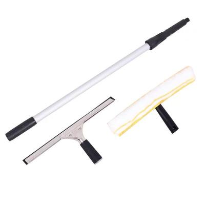 China Disposable Aluminum Telescopic pole for window cleaning scraper mop extension handle rod for sale