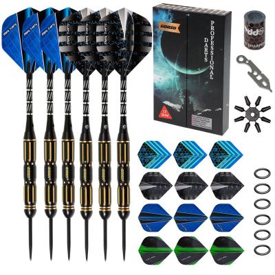 China Professional Steel Tip Darts Set 24g / 22g / 20g / 18g With 12pcs Dart Flights Tr-071 for sale