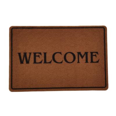 China Customizable Samples Available Mat Washable Non Slip Machine Washable Entry Thicken Artificial Coir Carpet Mats for sale