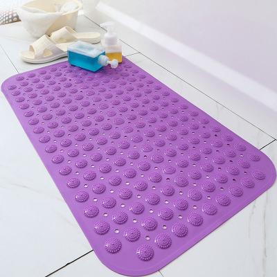 China Samples Washable Machine Washable PVC Bath Mat Foot Massage Non-Slip Customized Customized Bath Mat for sale