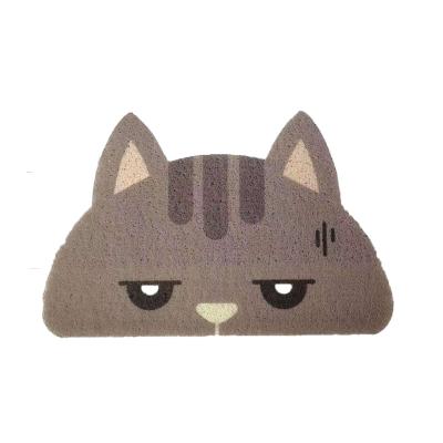 China AOTU PVC Coil Door Mat Cover Entrance Doormat Shoe Mat Cartoon Dog Print Pet Washable Non-Slip Indoor Outdoor Rug for sale