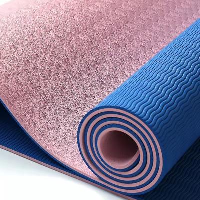 China Eco-friendly Custom Rubber Yoga Mat For Yoga Exercise Gym Hot Mat for sale