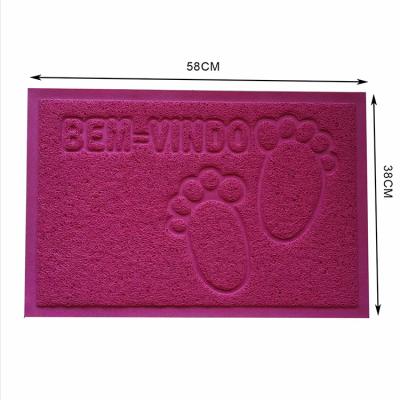 China Available Customized Washable Samples Pretty Anti Slip PVC Water Proof Printed Mats for sale