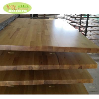 China Scandinavian Quality Birch Wood FJ Solid Board For Worktops /Wax Oil Finger Birch Wood Joint Solid Board For Restaurant Table Top for sale