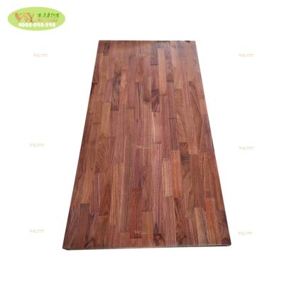 China USA Modern Chinese Common Walnut Factory Finger Wood Table Top / Solid Wood Black Walnut FJ Custom Countertop For Restaurant for sale