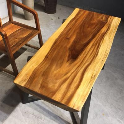 China Factory Adjustable Natural Free Edge Ecuador (Others) Walnut Slab Coffee Conference Wood Dining Tables for sale