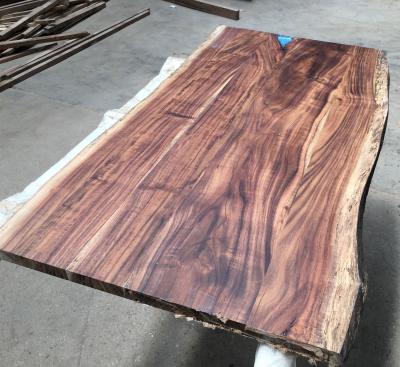 China Solid Wood Acacia Live Edge Slab Table, Desk Slab China Wood Table for sale